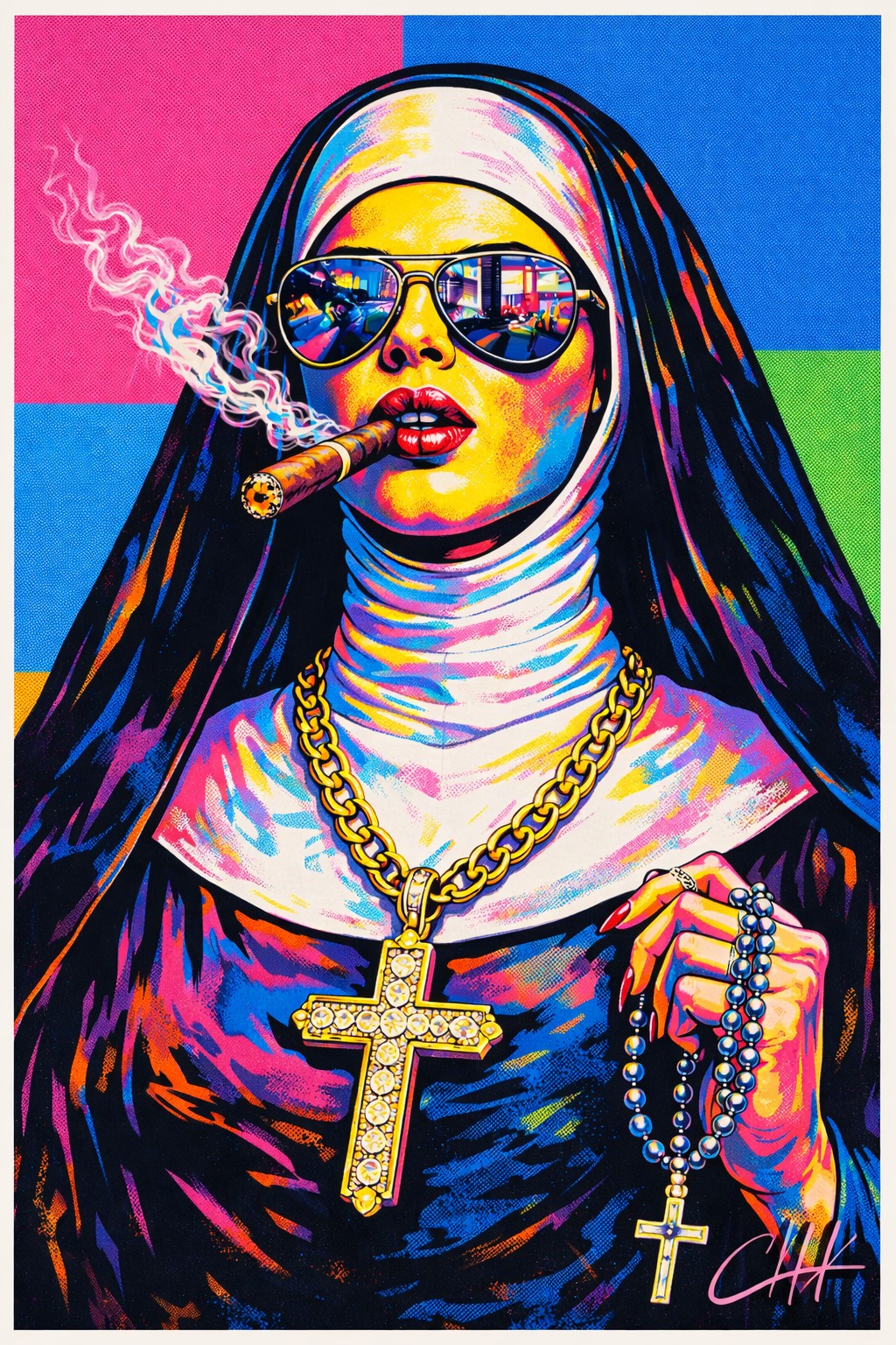 The Nun – Limited Edition on Acrylic Glass (50 × 75 cm)