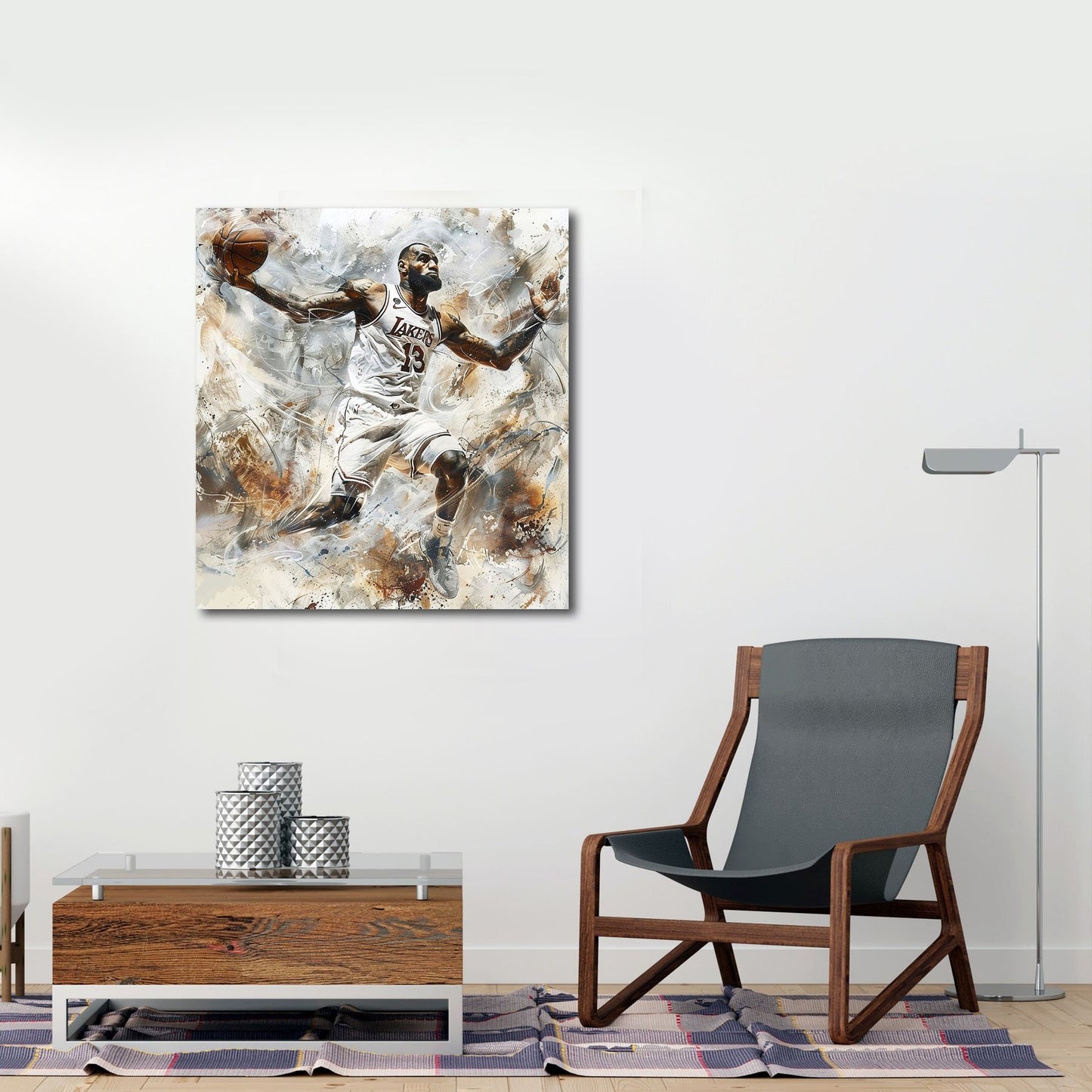 Painting - Alberto Ricardo (XXI) - Lebron James The Christmas Gift, Perfected: A rare, hand-signed limited edition for the true basketball connoisseur — inspired by the greatness of LeBron. When it’s gone, it’s gone.